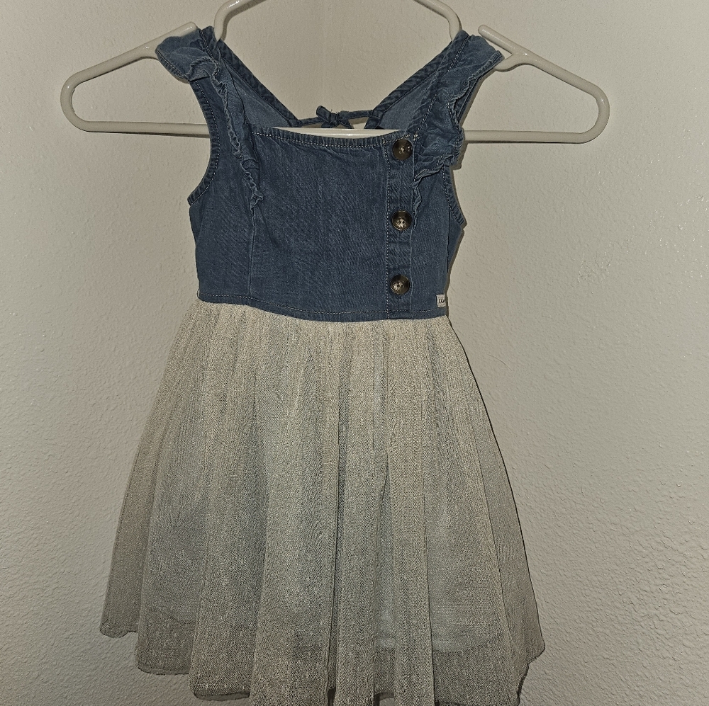 Calvin Klein | Denim and Lace Dress | 3T
